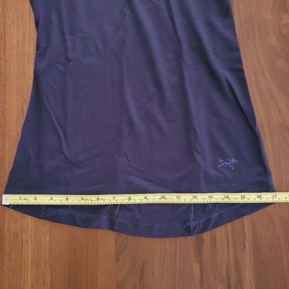 Arc'teryx A2B Cowl Neck Short Sleeve Tee Blue S - Picture 7 of 8